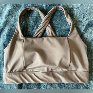 All in motion sports bra taupe/beige